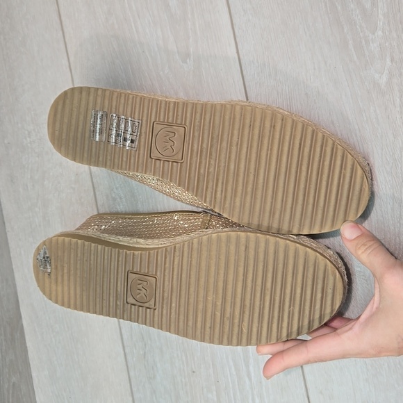 Michael Michael Kors  KendricGlitter Espadrille Platform Loafer  shoes 9.5M - Picture 12 of 14